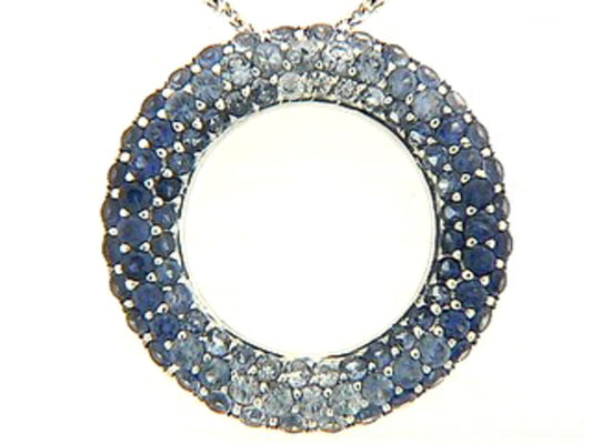 Sapphire Pendant, 14kw (H)