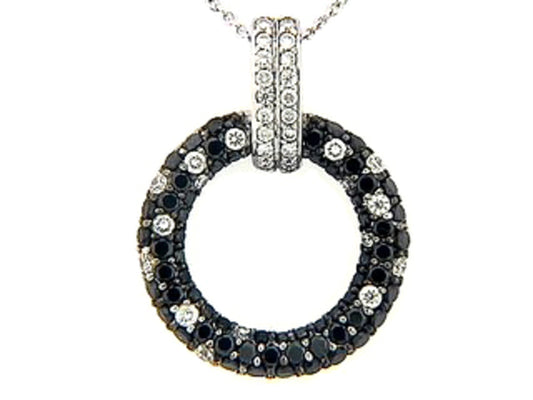 BLACK & WHITE DIAMOND PENDANT