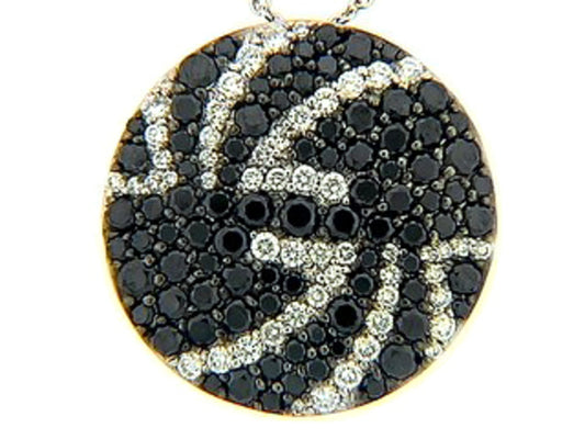 BLACK & WHITE DIAMOND PENDANT