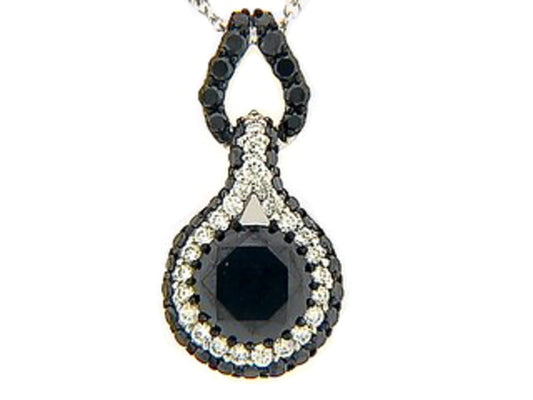 BLACK & WHITE DIAMOND PENDANT