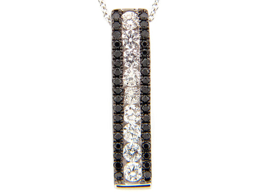 BLACK & WHITE DIAMOND PENDANT