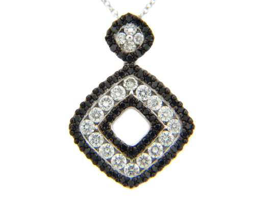 BLACK & WHITE DIAMOND PENDANT