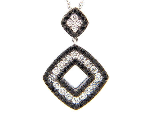 BLACK & WHITE DIAMOND PENDANT