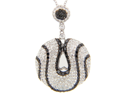 BLACK & WHITE DIAMOND PENDANT