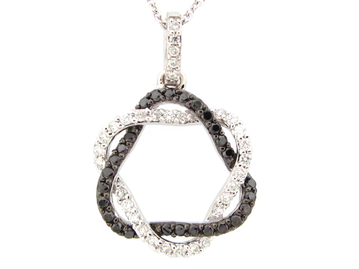 BLACK & WHITE DIAMOND PENDANT