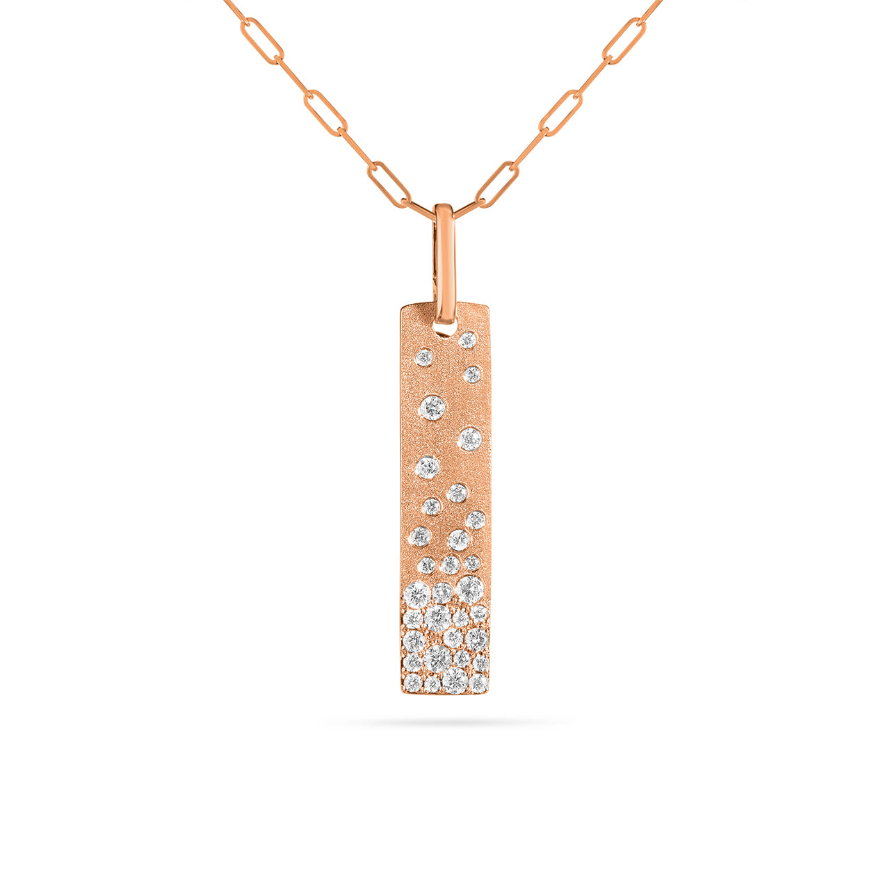 Diamond Confetti Vertical Bar Necklace
