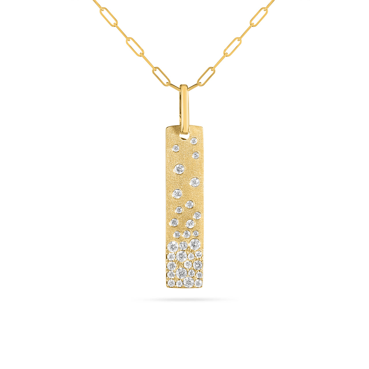 Diamond Confetti Vertical Bar Necklace