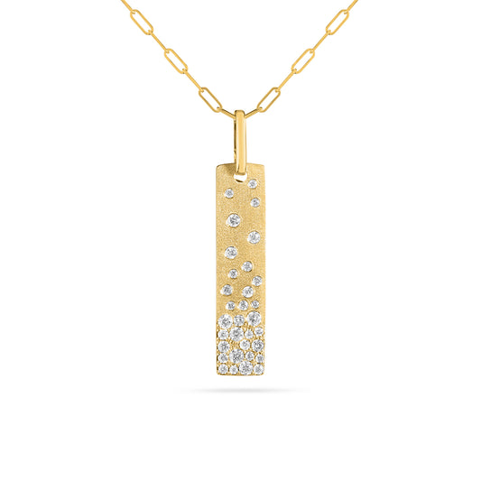 Diamond Confetti Vertical Bar Necklace