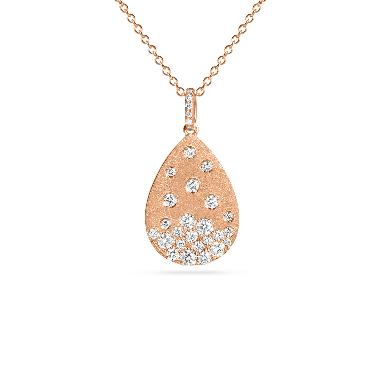 Diamond Confetti Pear Necklace