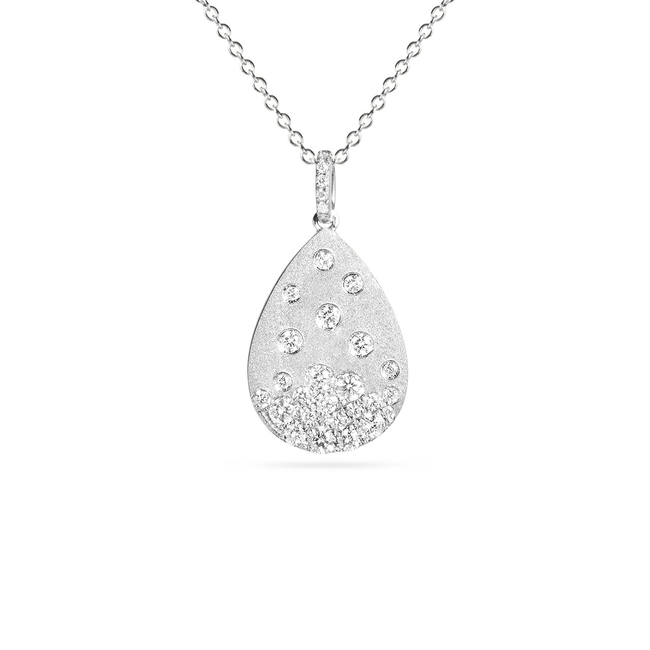 Diamond Confetti Pear Necklace