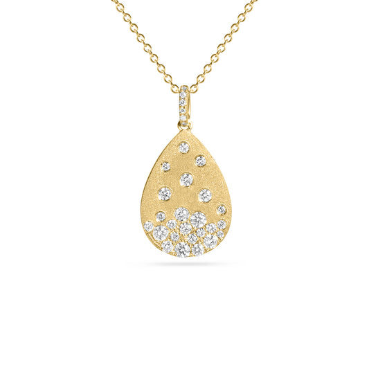 Diamond Confetti Pear Necklace