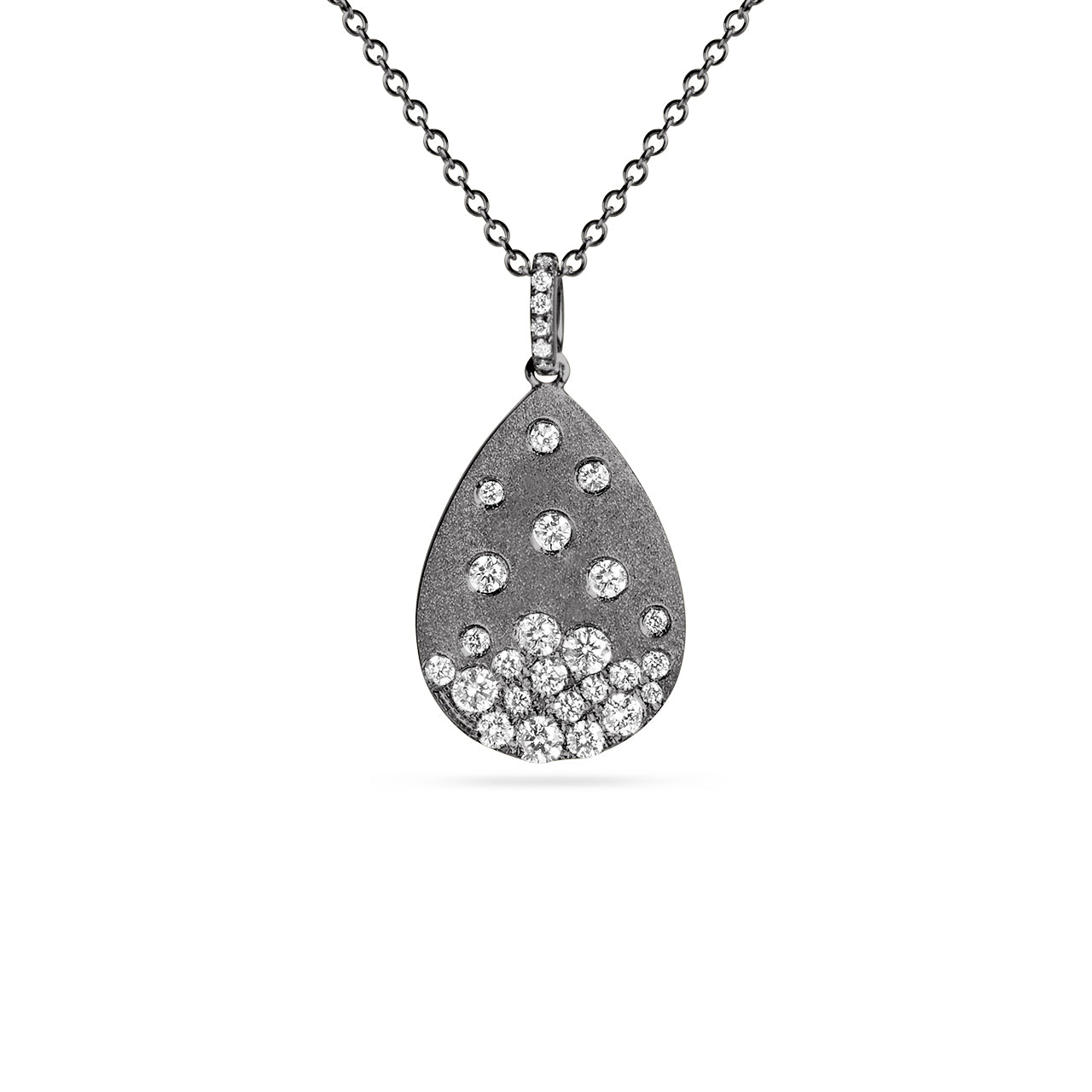 Diamond Confetti Pear Necklace
