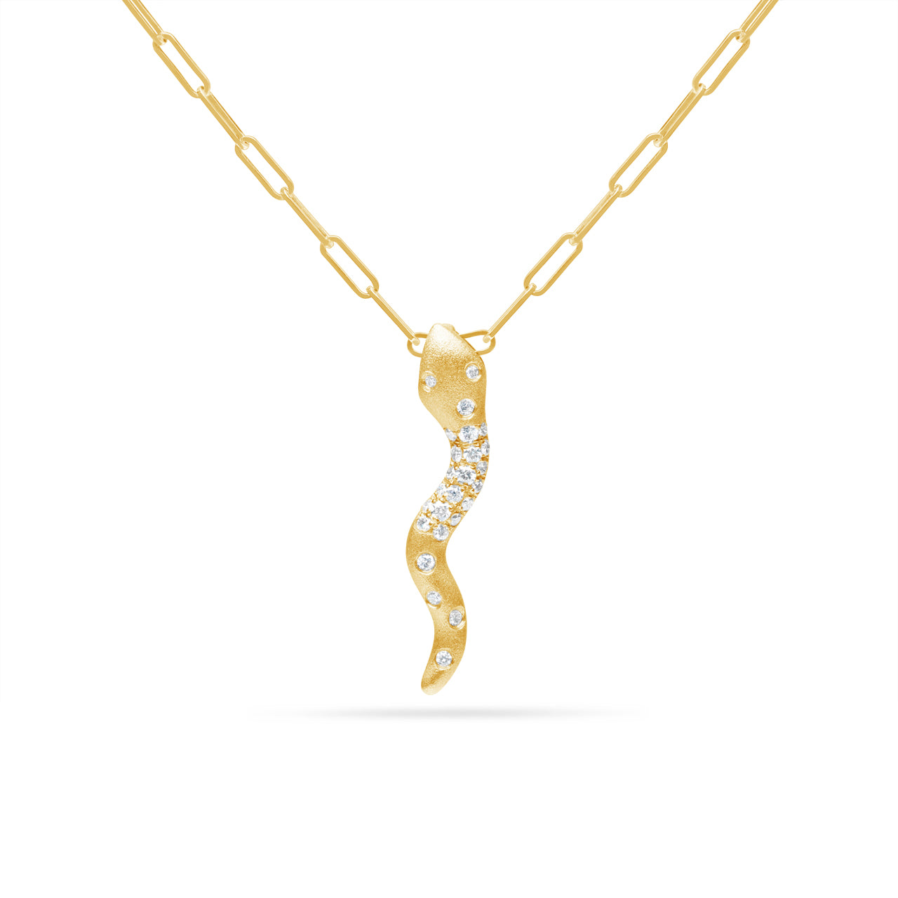 Diamond Confetti Snake Necklace