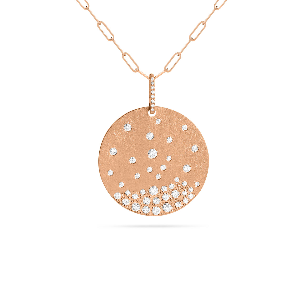 Diamond Confetti Jumbo Disc Necklace