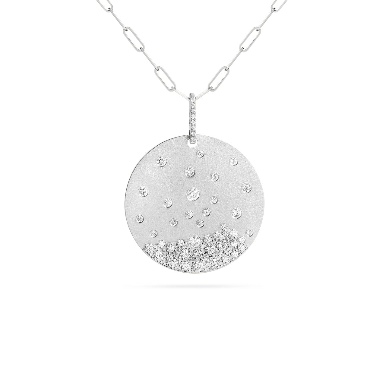 Diamond Confetti Jumbo Disc Necklace