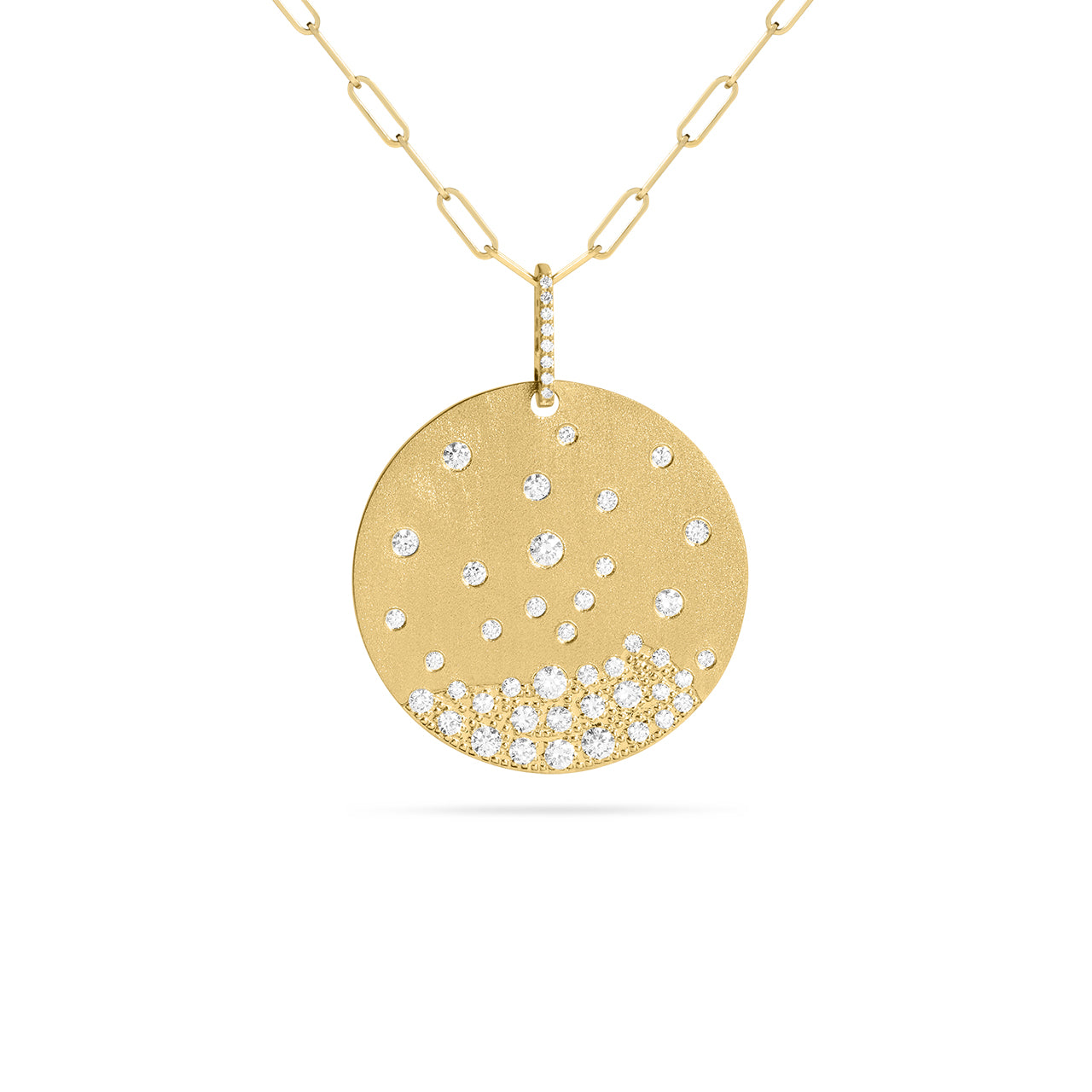 Diamond Confetti Jumbo Disc Necklace