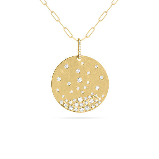 Diamond Confetti Jumbo Disc Necklace