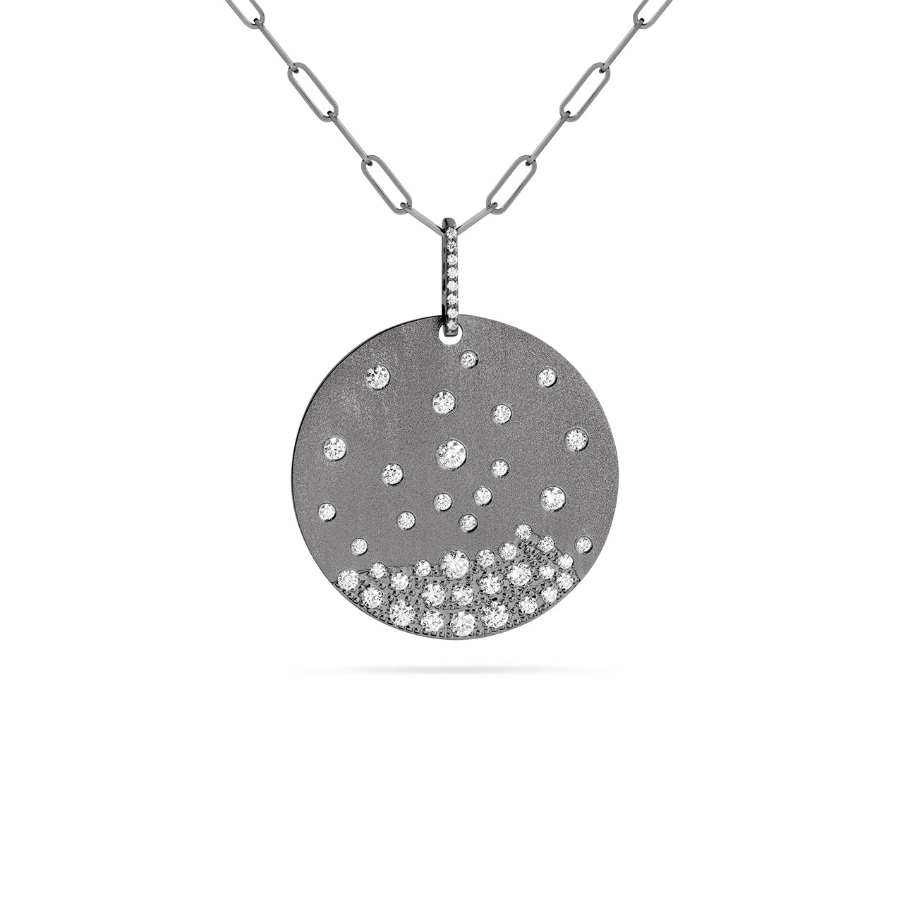 Diamond Confetti Jumbo Disc Necklace