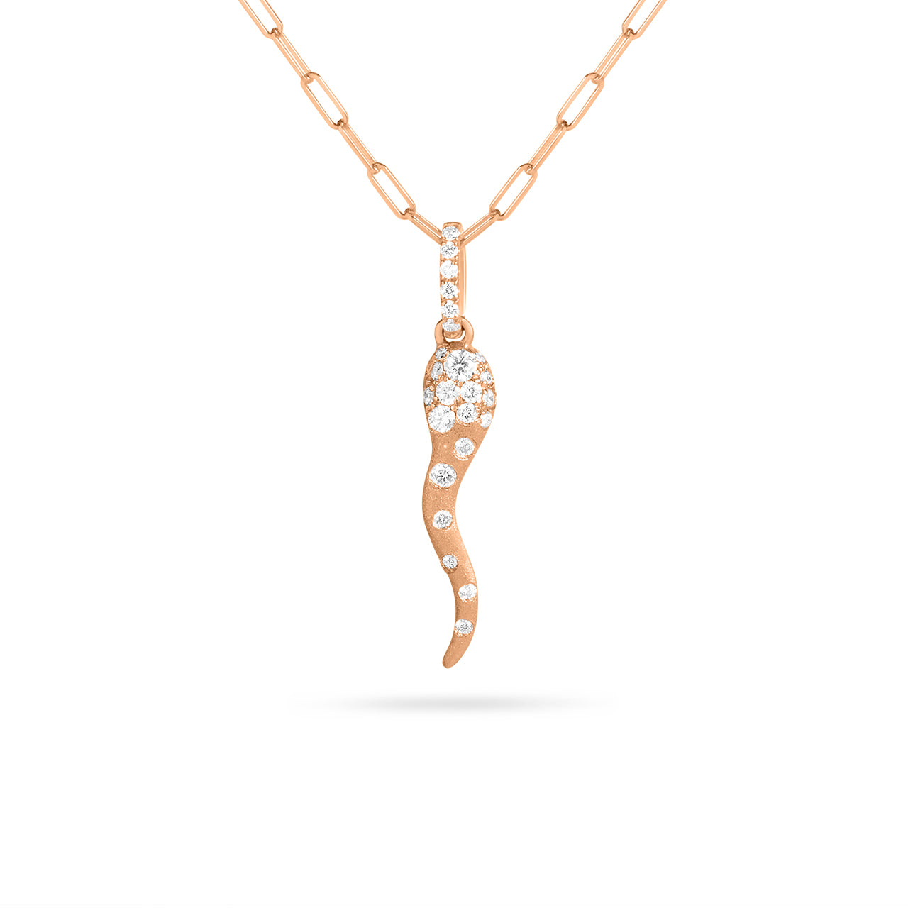 Diamond Confetti Cornicello Necklace