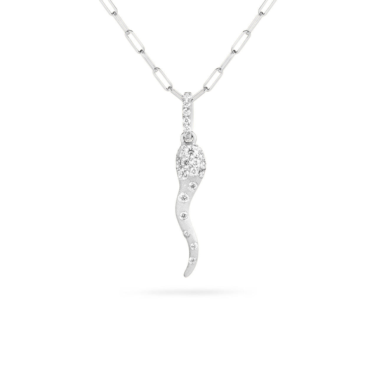 Diamond Confetti Cornicello Necklace