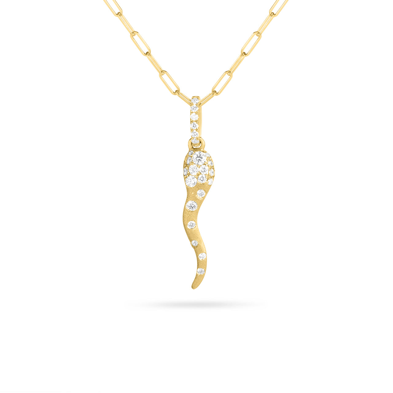 Diamond Confetti Cornicello Necklace