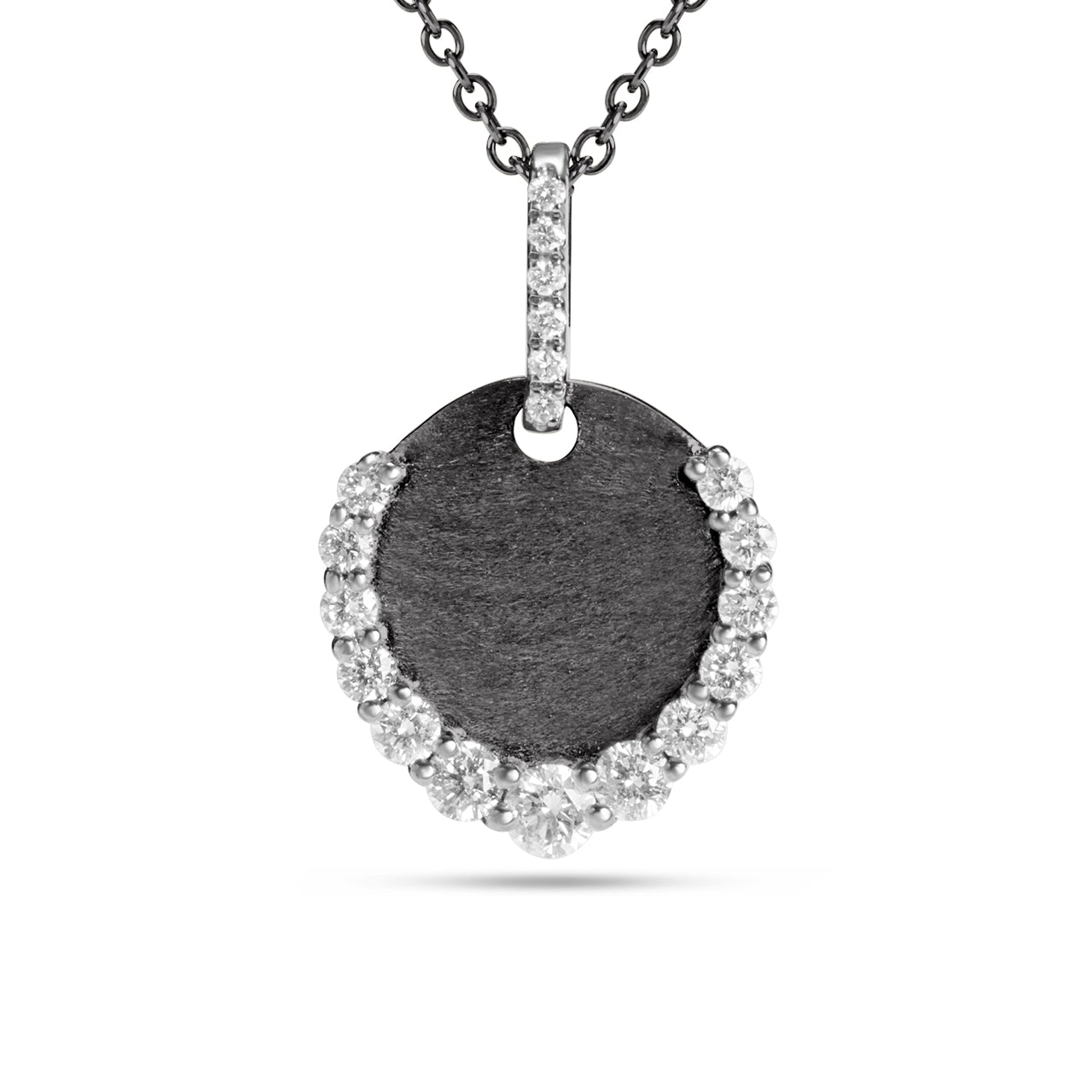 Diamond Graduated Disc Necklace