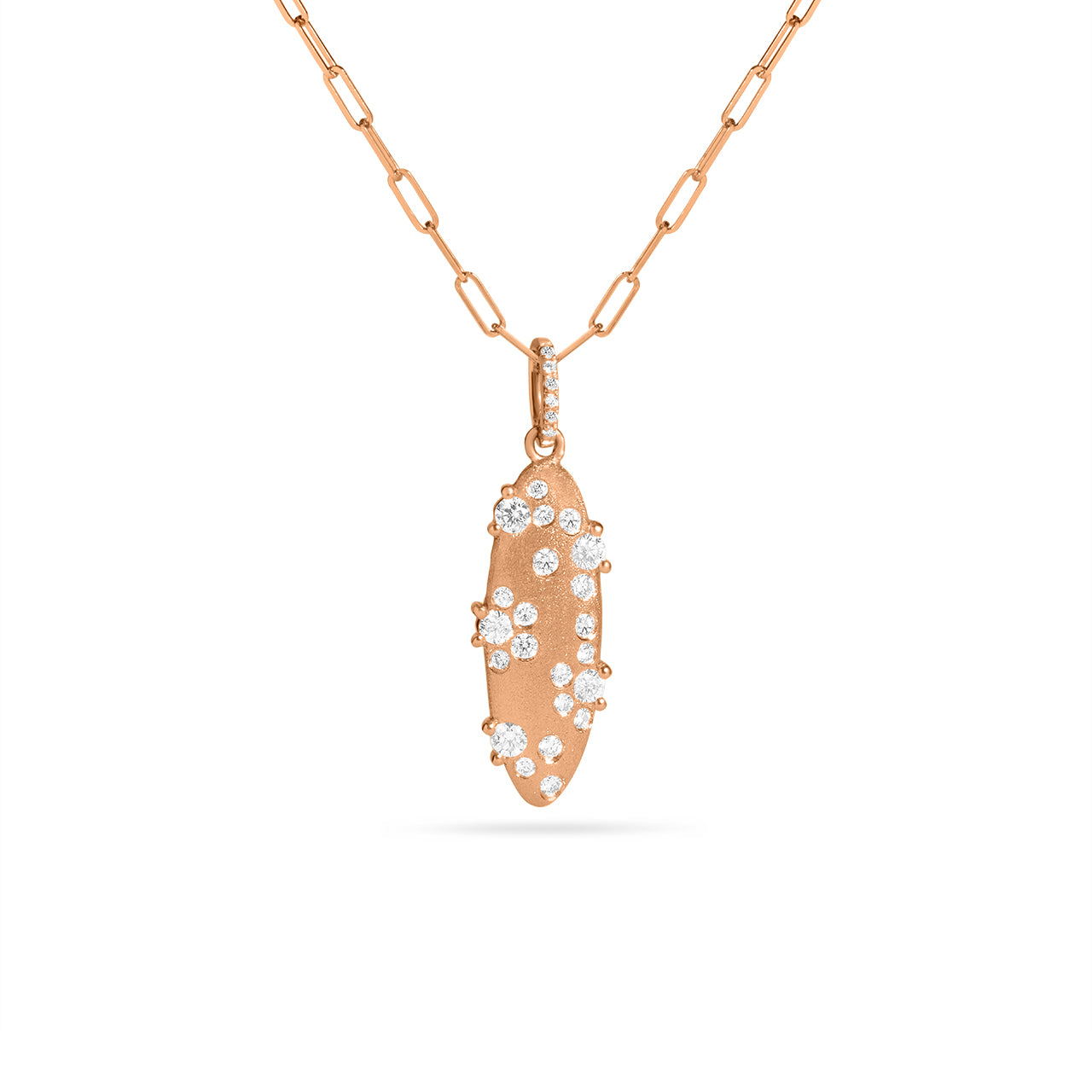 Diamond Oval Meteor Necklace