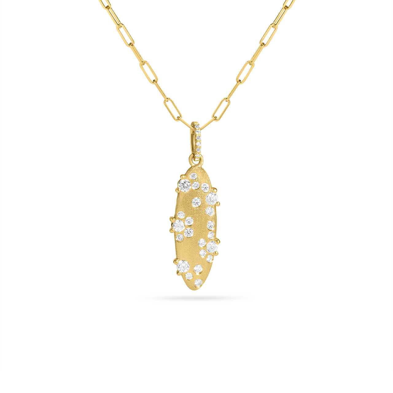 Diamond Oval Meteor Necklace