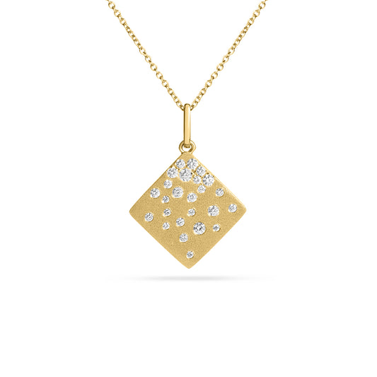 Diamond Confetti Square Necklace