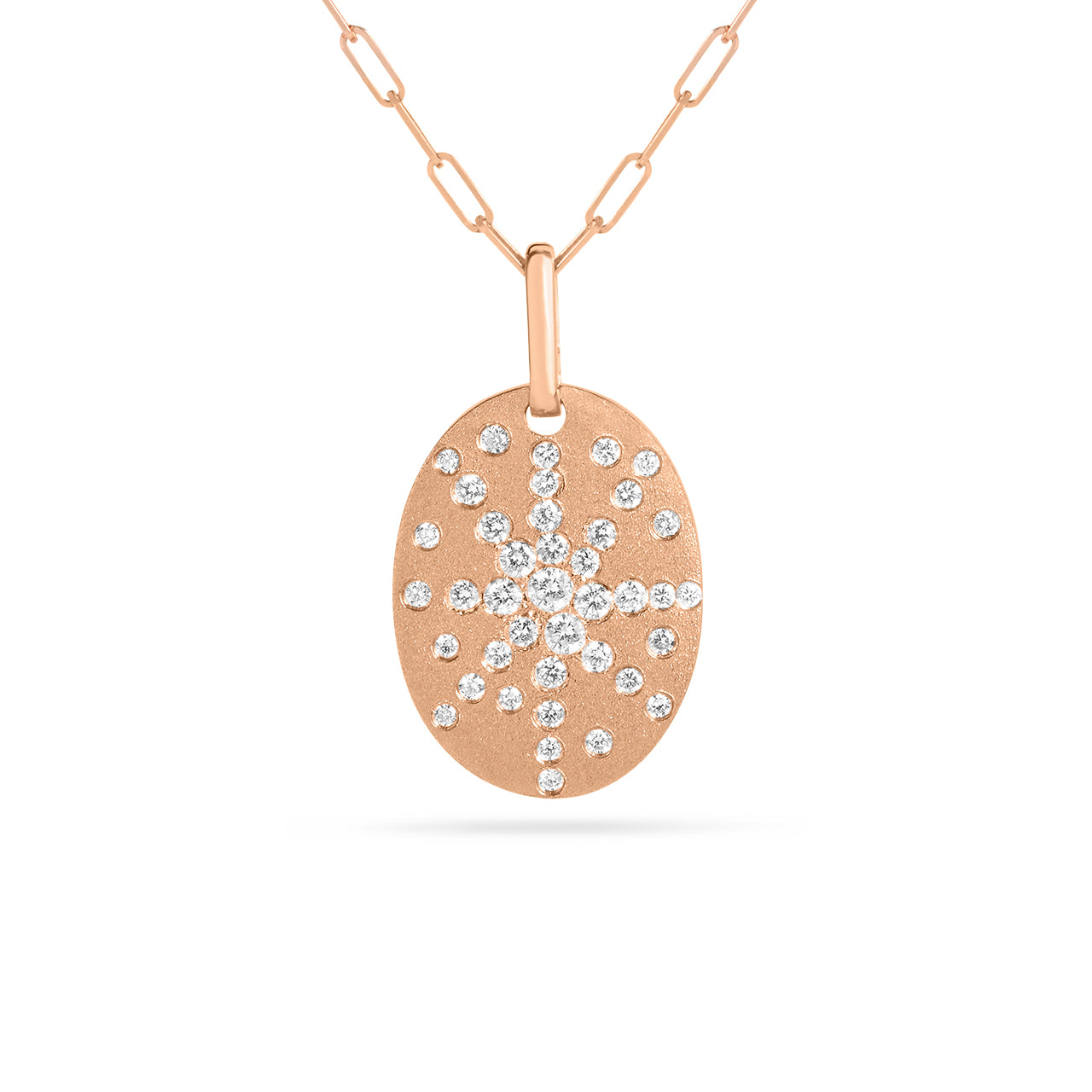 Diamond Oval Galaxy Necklace