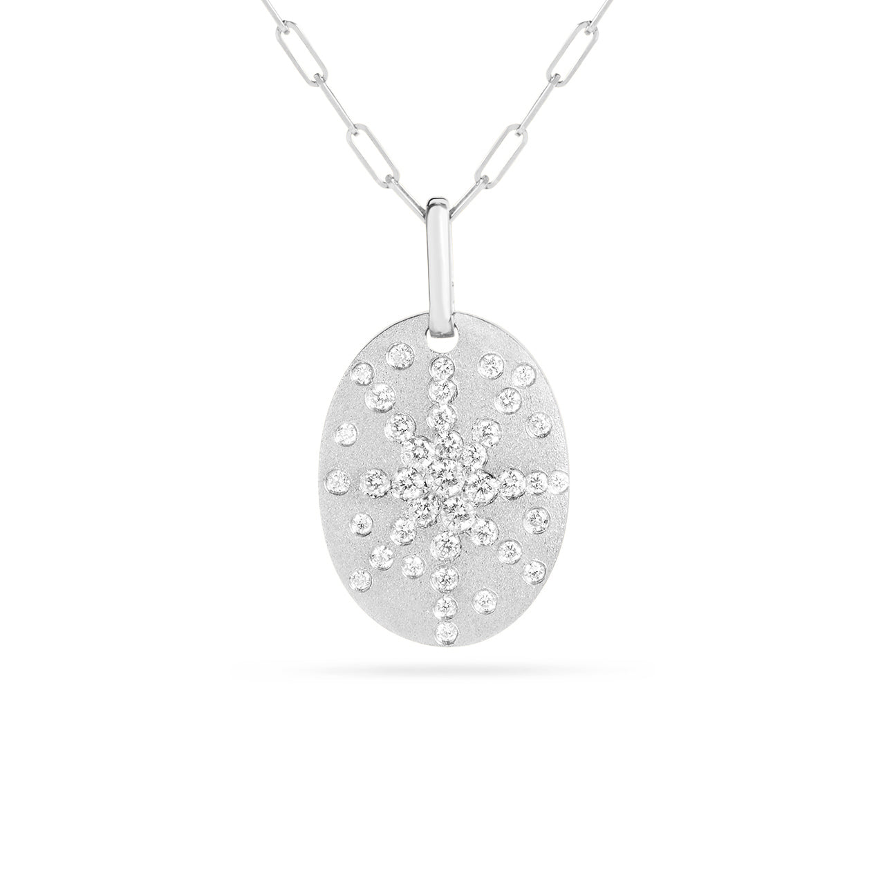 Diamond Oval Galaxy Necklace
