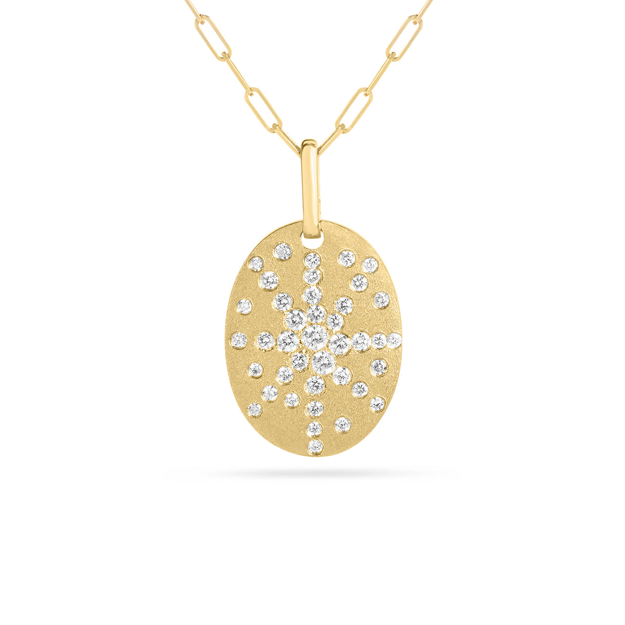 Diamond Oval Galaxy Necklace