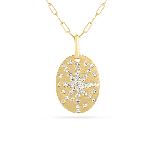 Diamond Oval Galaxy Necklace