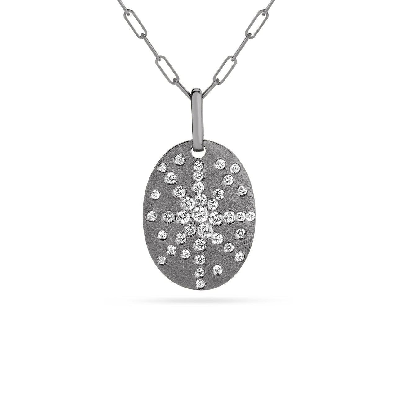 Diamond Oval Galaxy Necklace