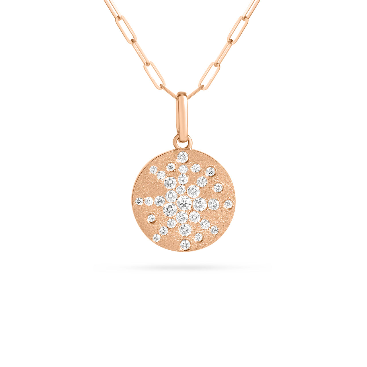 Diamond Disc Galaxy Necklace