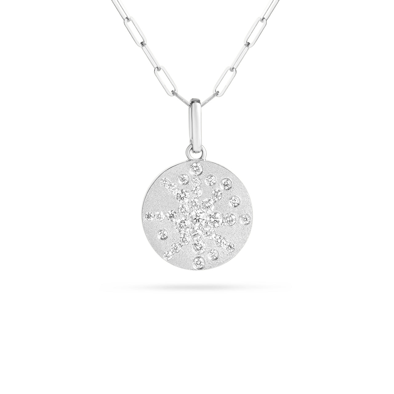 Diamond Disc Galaxy Necklace