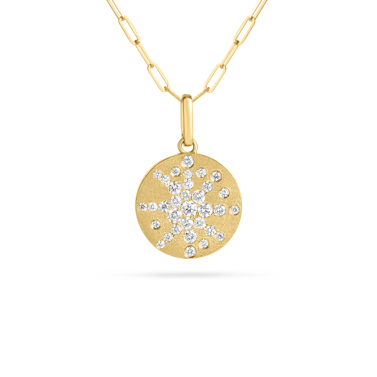 Diamond Disc Galaxy Necklace