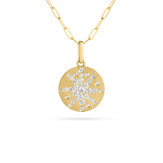 Diamond Disc Galaxy Necklace
