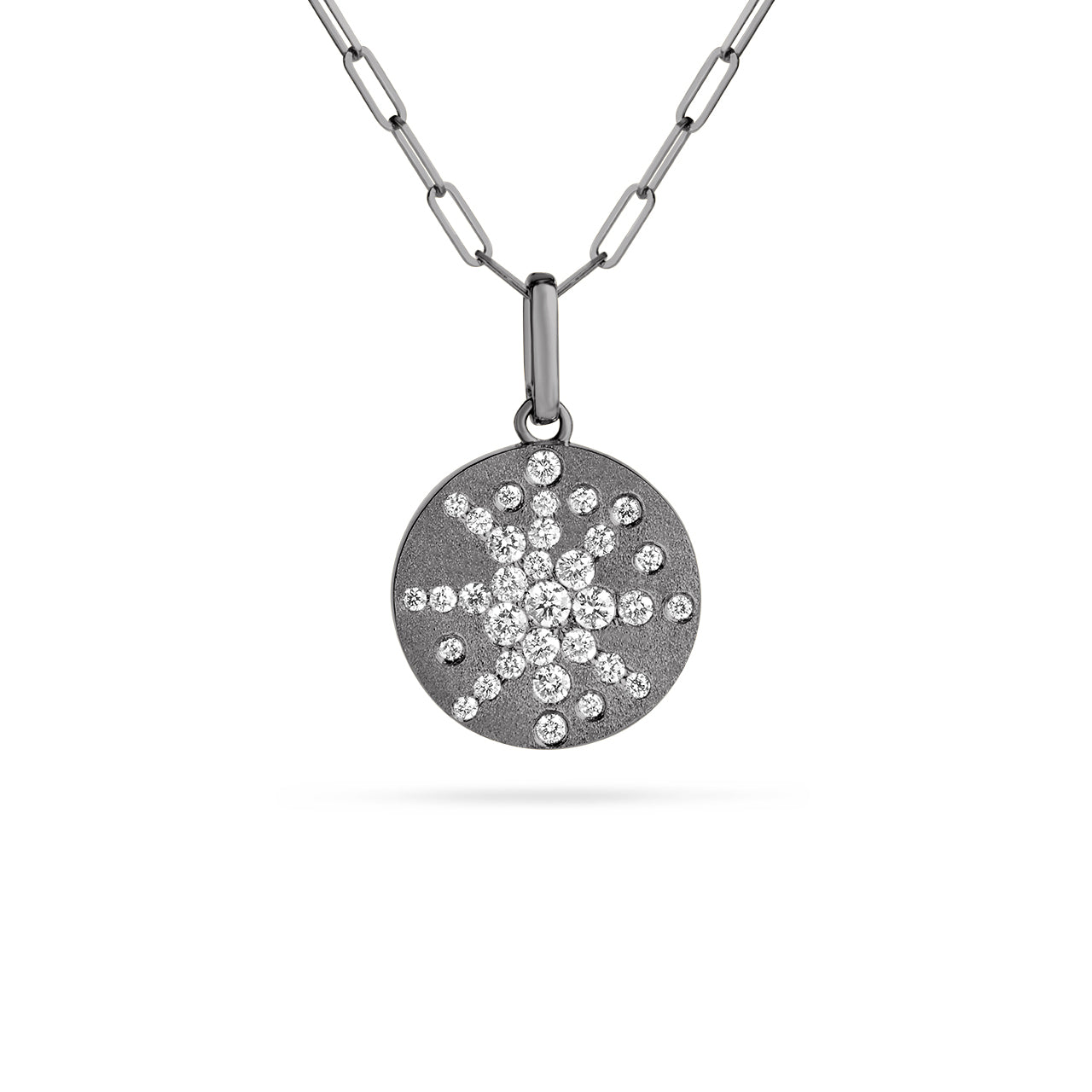 Diamond Disc Galaxy Necklace