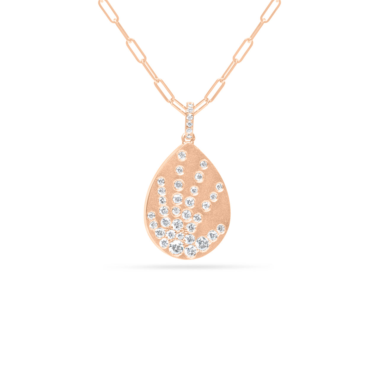Diamond Galaxy Pear Necklace
