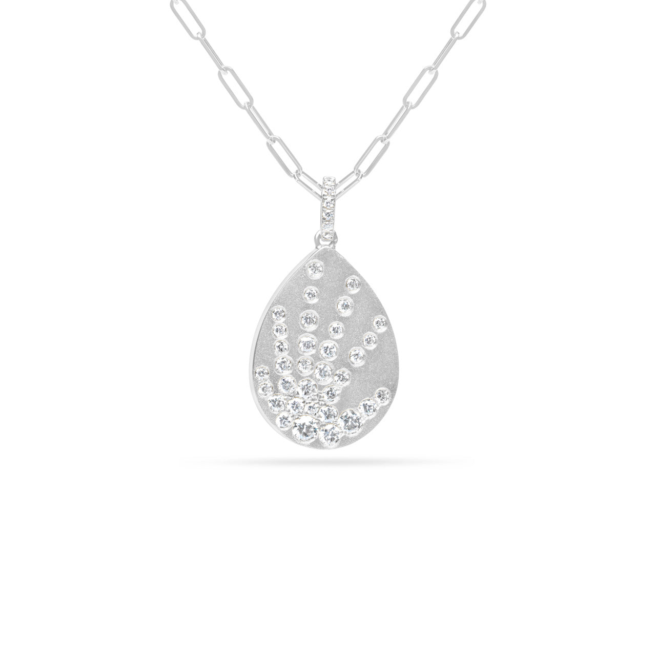 Diamond Galaxy Pear Necklace