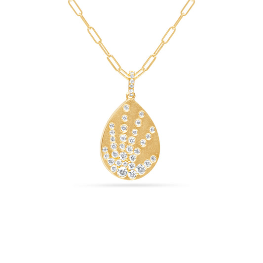 Diamond Galaxy Pear Necklace