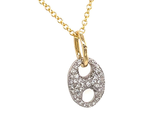DIAMOND PAVE SMALL LOOP PENDANT