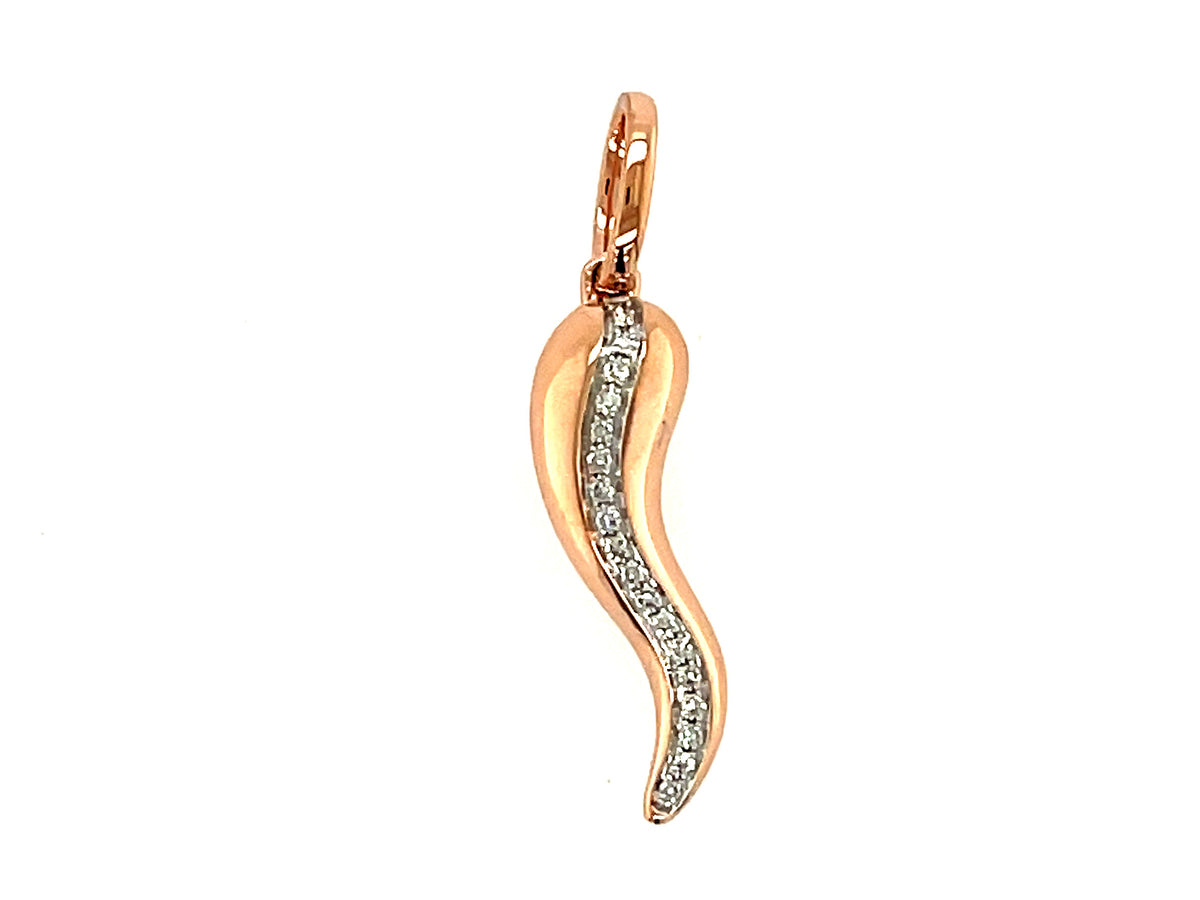 DIAMOND 19MM SWIRL PENDANT