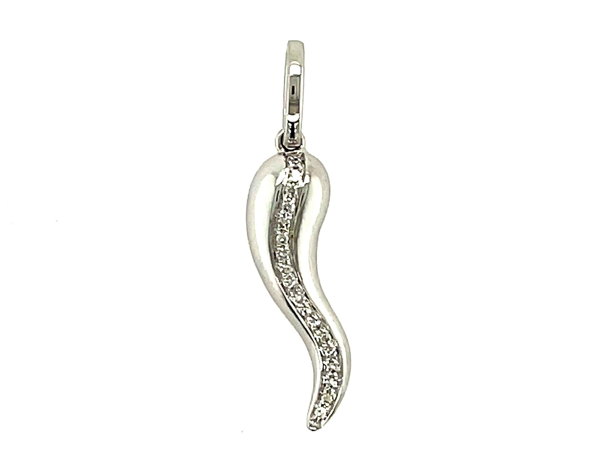 DIAMOND 19MM SWIRL PENDANT