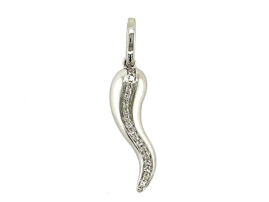 DIAMOND 19MM SWIRL PENDANT