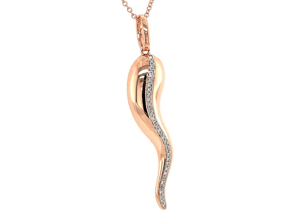 Diamond 35mm Swirl Pendant
