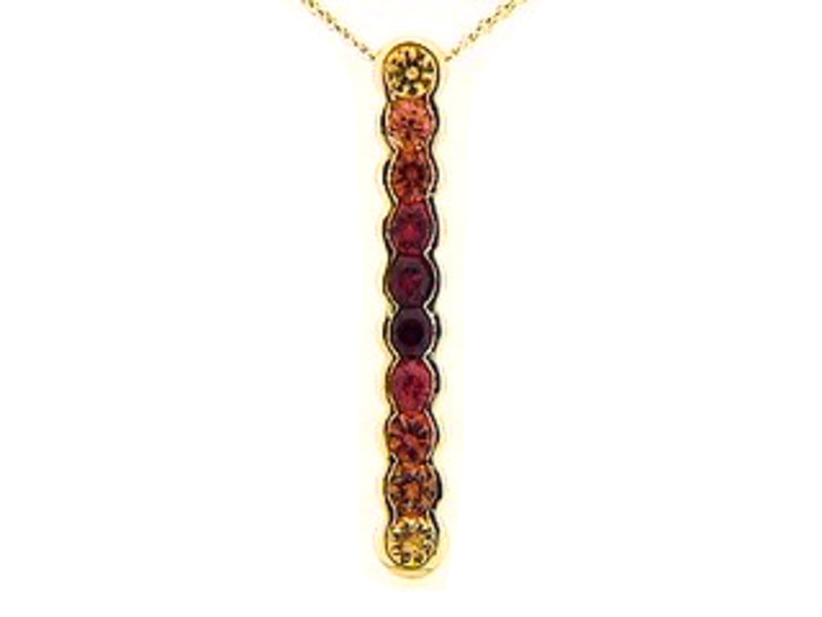 ORANGE SAPPHIRE PENDANT