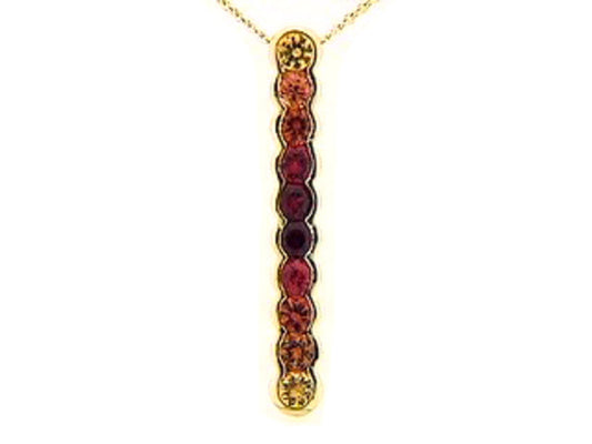 ORANGE SAPPHIRE PENDANT