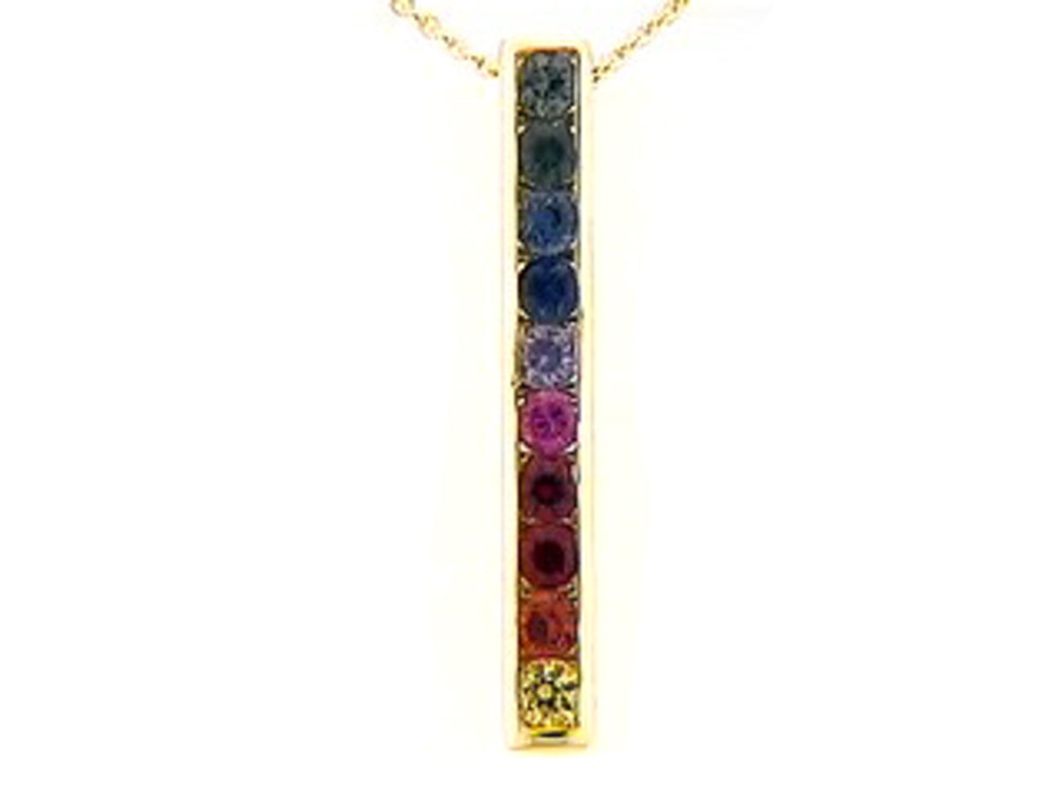 RAINBOW SAPPHIRE PENDANT